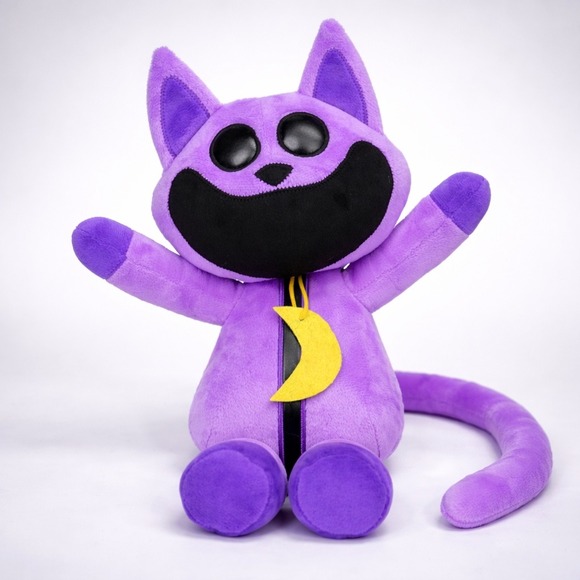 Poppy Playtime Other - Poppy Playtime CatNap Plush Smiling Critters Purple Cat Moon Kawaii 10 Inch